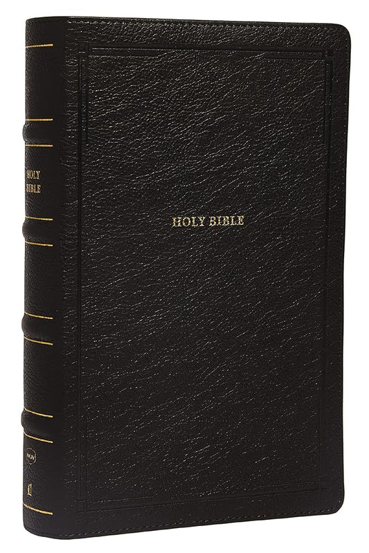 NKJV, End-of-Verse Reference Bible, Personal Size Large Print, Leathersoft, Black, Red Letter, Comfort Print: Holy Bible, New King James Version cover image