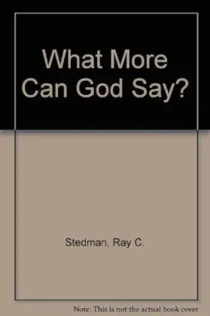 What More Can God Say? cover image