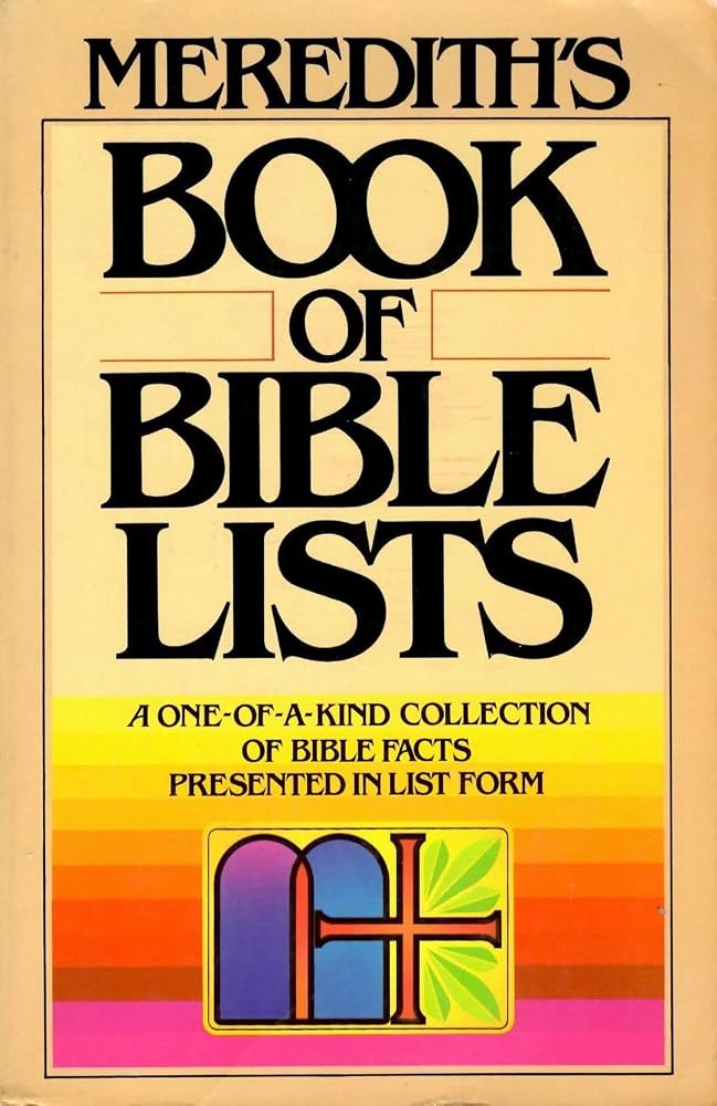 Meredith's Book of Bible Lists cover image