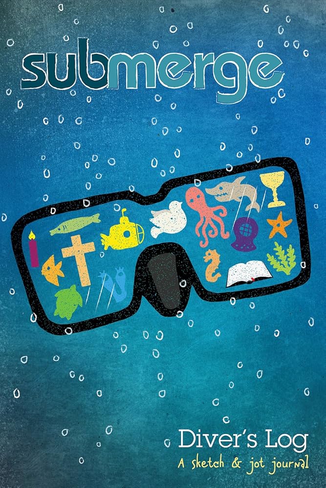 Submerge Diver's Log 2017-2018: A Sketch & Jot Journal (Deep Blue) cover image